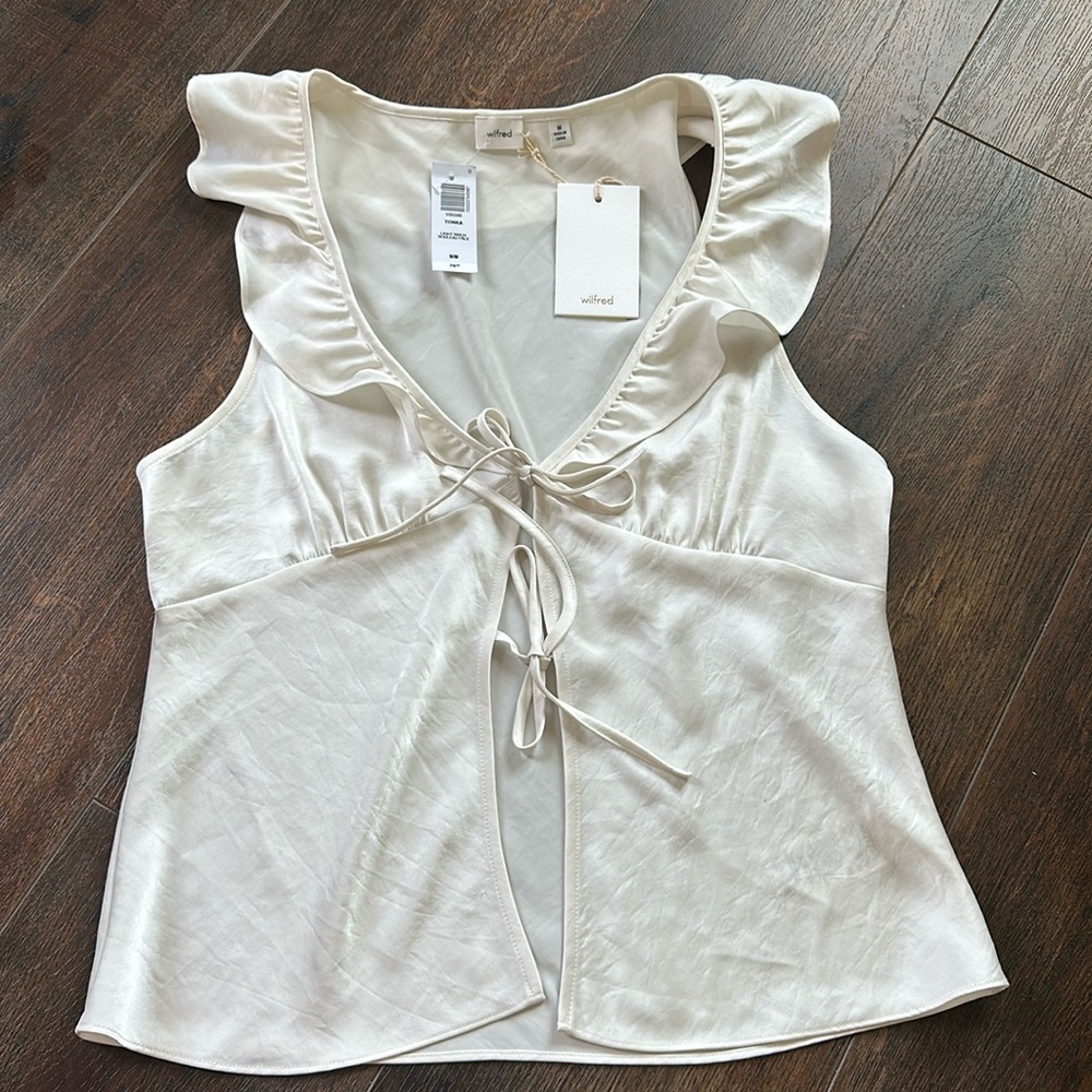 NWT Aritzia Tonka tie top size M